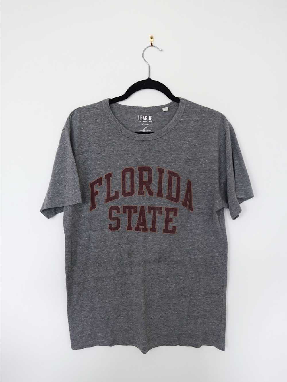 League Gray Florida State Arch Graphic Tee